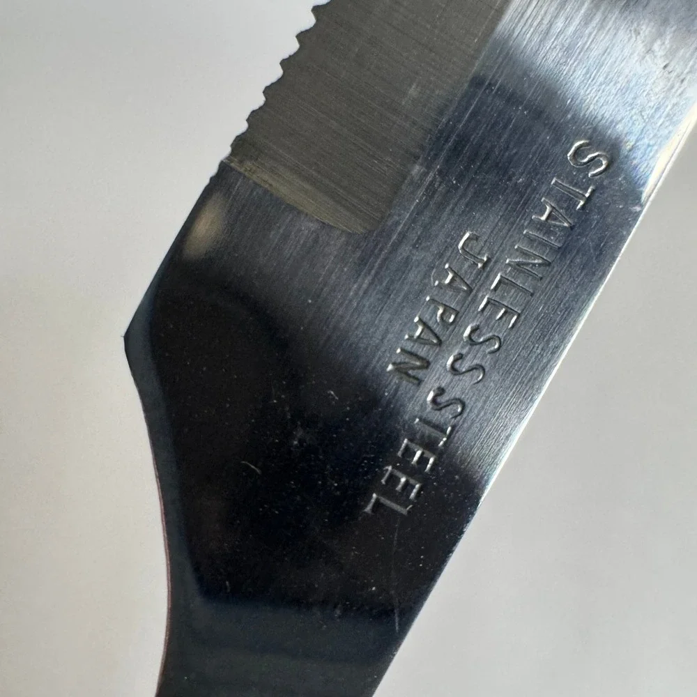Vintage Stainless Steel Japan Bar Knife Faux Horn Handle Bottle Opener‎ Fork Tip
